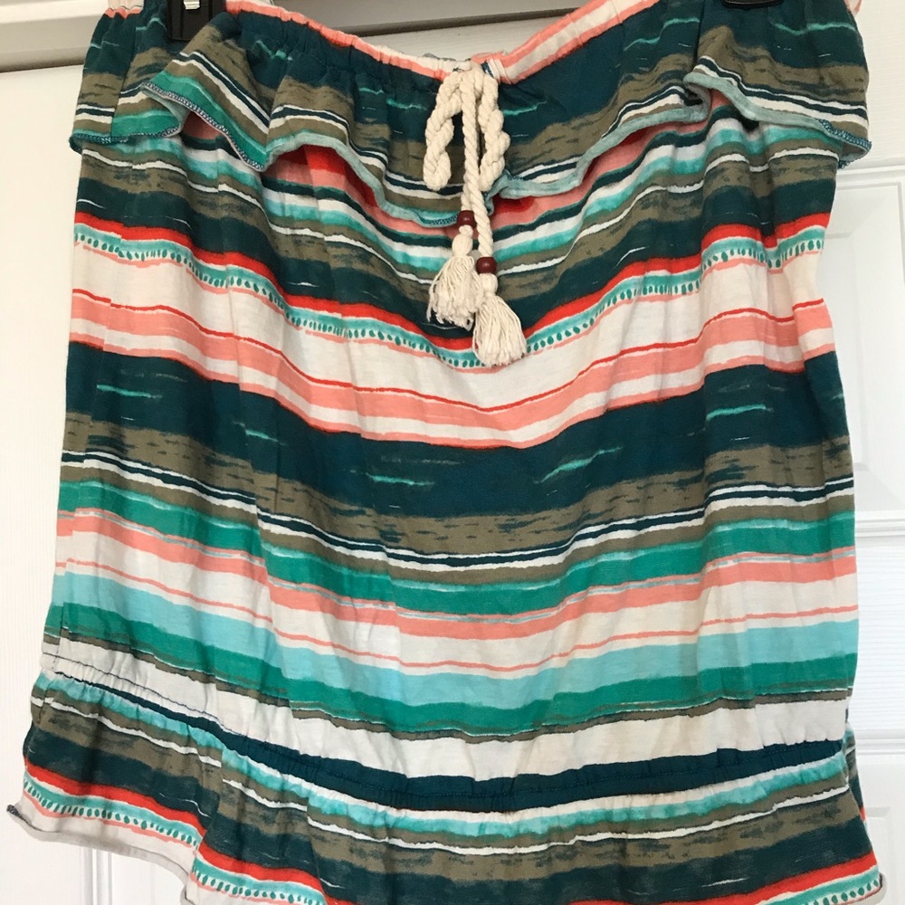 Strapless top